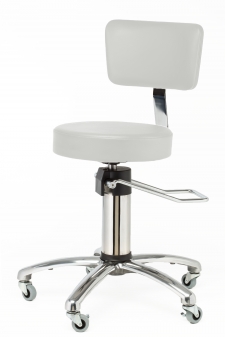 Hydraulic Stool with Backrest